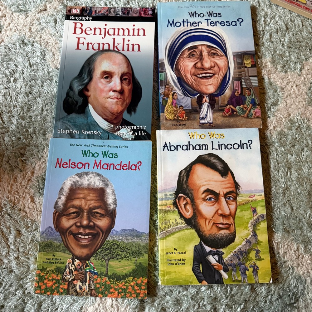 Who Was Series & DK Biography Lot Various Authors historical paperbacks
